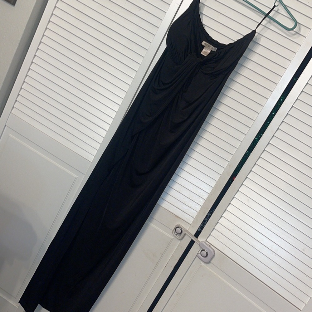 Arden B Black Strapless Maxi Dress